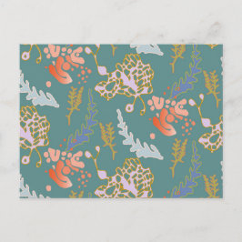 Cartão Postal Cartão-postal Abstrato verde-bonito, colorido
