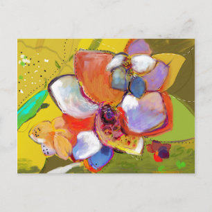 Cartão Postal Cartão-postal Acorn e Flower