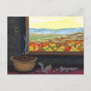 Cartão Postal Cartão-postal Acorn Thieves