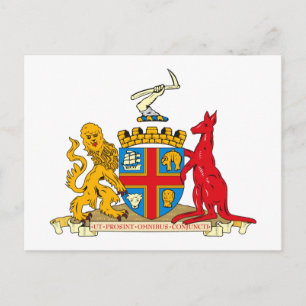 Cartão Postal Cartão-postal Adelaide Casaco de Armas