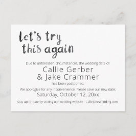 Cartão Postal Cartão-postal Adiado para Tentativa de Aquarela