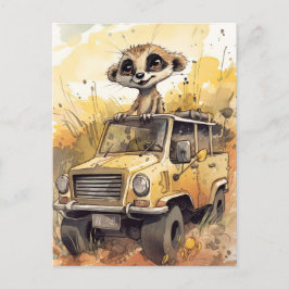 Cartão Postal Cartão-postal africano Safari Meerkat