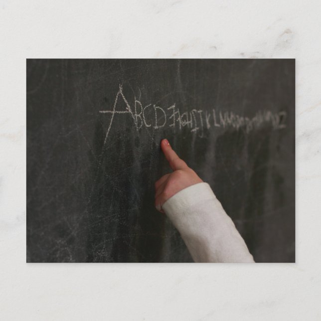 Cartão Postal Cartão-postal alfabético (Frente)