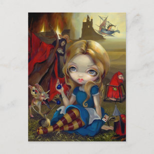 Cartão Postal Cartão-postal "Alice e os Monstros Bosch"