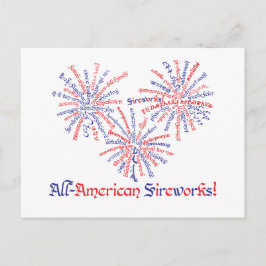 Cartão Postal Cartão-postal All-American Fireworks