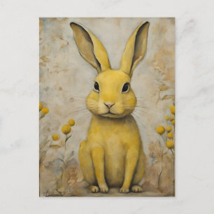 Cartão Postal Cartão-postal amarelo adorável