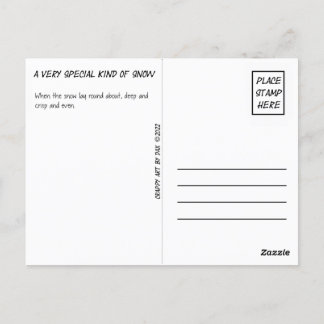 Cartão Postal Cartão-postal, Amarelo, neve, neve amarela, invern