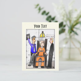 Cartão Postal Cartão-postal amarelo pálido salvo