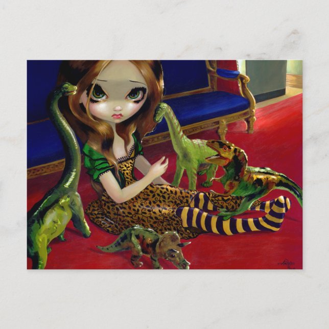 Cartão Postal Cartão-postal "Amigos do Dinossauro III" (Frente)