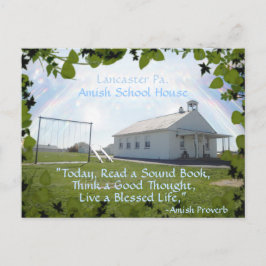 Cartão Postal Cartão-postal Amish, Escola. ADICIONAR SEU TEXTO