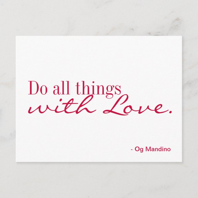 Cartão Postal Cartão-postal - Amor (Frente)