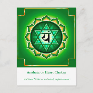 Cartão Postal Cartão-postal Anahata ou Heart Chakra