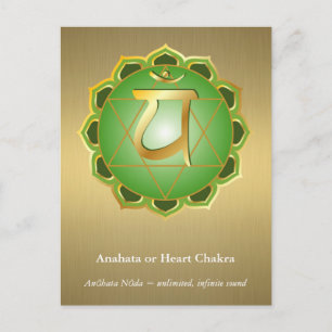 Cartão Postal Cartão-postal Anahata ou Heart Chakra