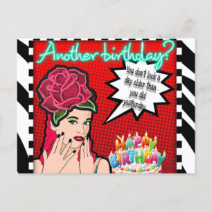 Cartão Postal Cartão-postal-aniversário