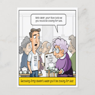 Cartão Postal Cartão-postal aniversário de 40 anos Punny