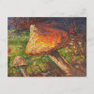 Cartão Postal Cartão-postal Ann Hayes pintando cogumelo