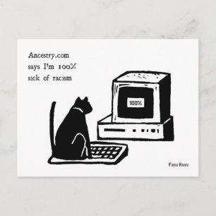 Cartão Postal Cartão-postal Anti-Racismo Haiku