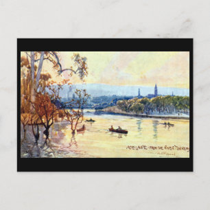 Cartão Postal Cartão-postal antigo - Adelaide, Austrália Merid