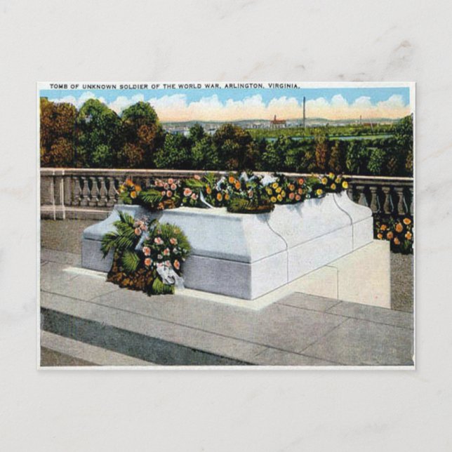 Cartão Postal Cartão-postal antigo - Arlington, Virgínia, EUA (Frente)
