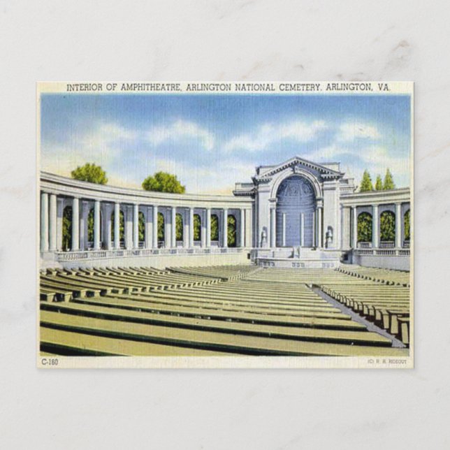 Cartão Postal Cartão-postal antigo - Arlington, Virgínia, EUA (Frente)