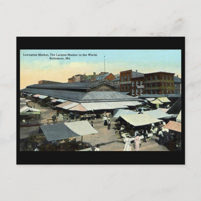Cartão Postal Cartão-postal antigo - Baltimore, Maryland, EUA (Frente)