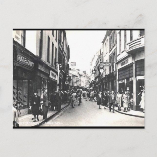 Cartão Postal Cartão-postal antigo - Barnstaple, Devon (Frente)