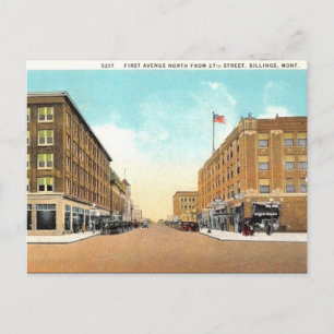 Cartão Postal Cartão-postal antigo - Billings, Montana