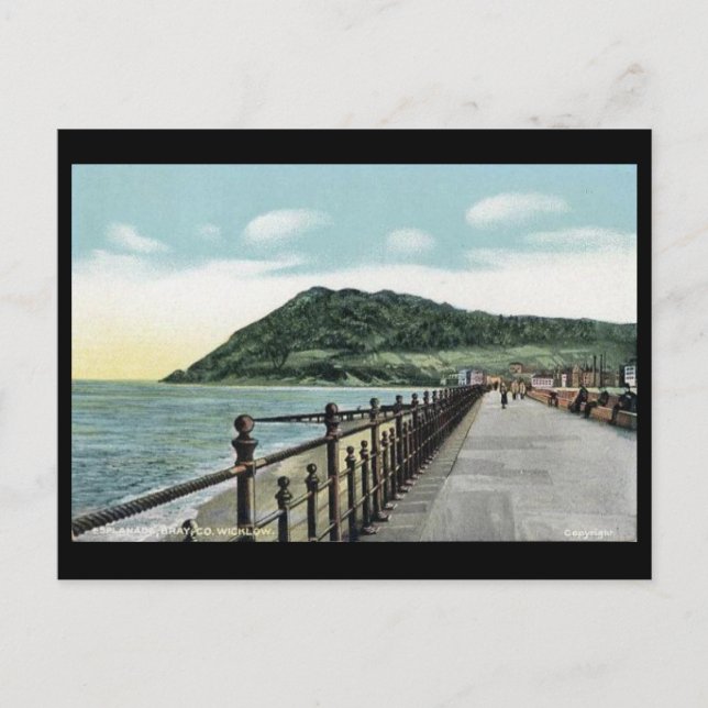 Cartão Postal Cartão-postal antigo - Bray, Co Wicklow, Irlanda (Frente)