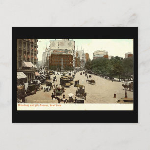 Cartão Postal Cartão-postal antigo, Broadway & 5 Ave, Nova Iorqu
