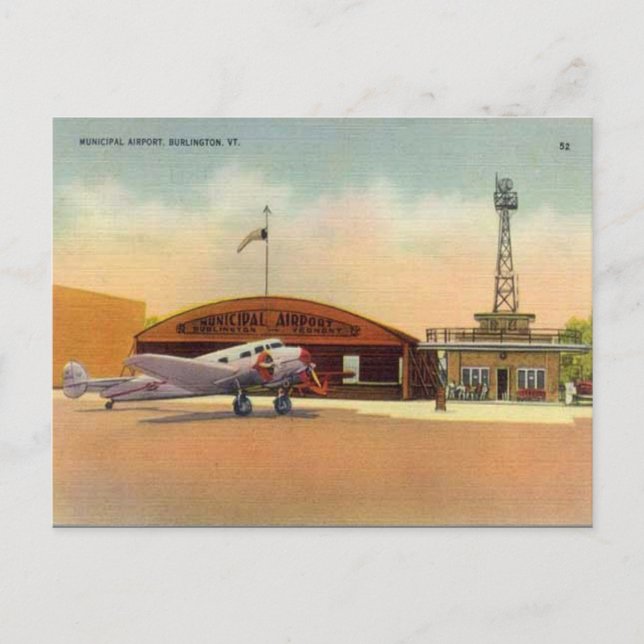 Cartão Postal Cartão-postal antigo - Burlington, Vermont (Frente)