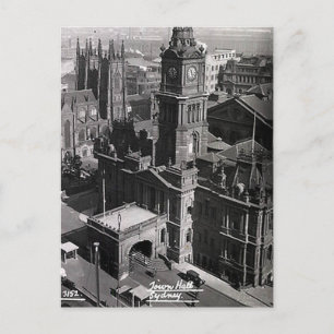 Cartão Postal Cartão-postal antigo - Câmara Municipal, Sydney, N