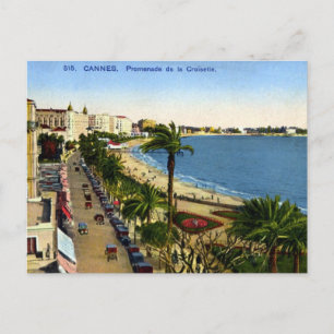 Cartão Postal Cartão-postal antigo - Cannes, La Croisette