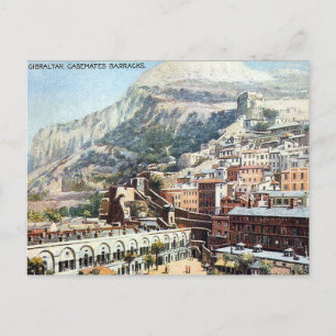 Cartão Postal Cartão-postal antigo - Casemates Barracks, Gibralt