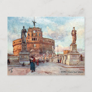 Cartão Postal Cartão-postal antigo - Castel Sant' Angelo, Roma