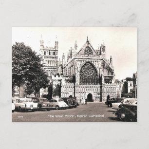 Cartão Postal Cartão-postal antigo - Catedral de Exeter