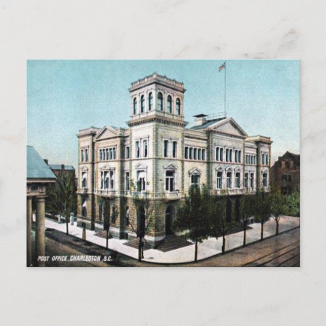 Cartão Postal Cartão-postal antigo - Charleston, Carolina do Sul (Frente)