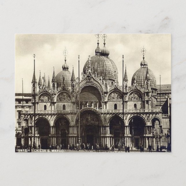 Cartão Postal Cartão-postal antigo - Chiesa San Marco, Venezia (Frente)