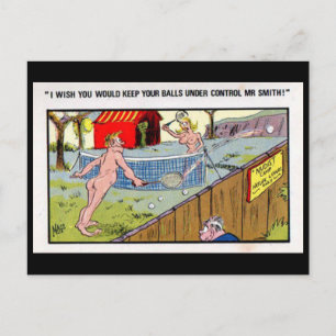 Cartão Postal Cartão-postal antigo - Comic - Tênis