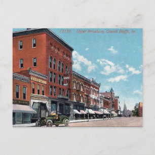 Cartão Postal Cartão-postal antigo - Council Bluffs, Iowa, EUA
