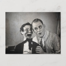 Cartão Postal Cartão-postal antigo Creepy Ventriloquist