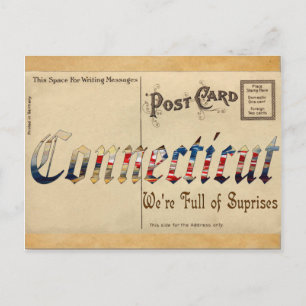 Cartão Postal Cartão-Postal Antigo de Exame Vintage Connecticut