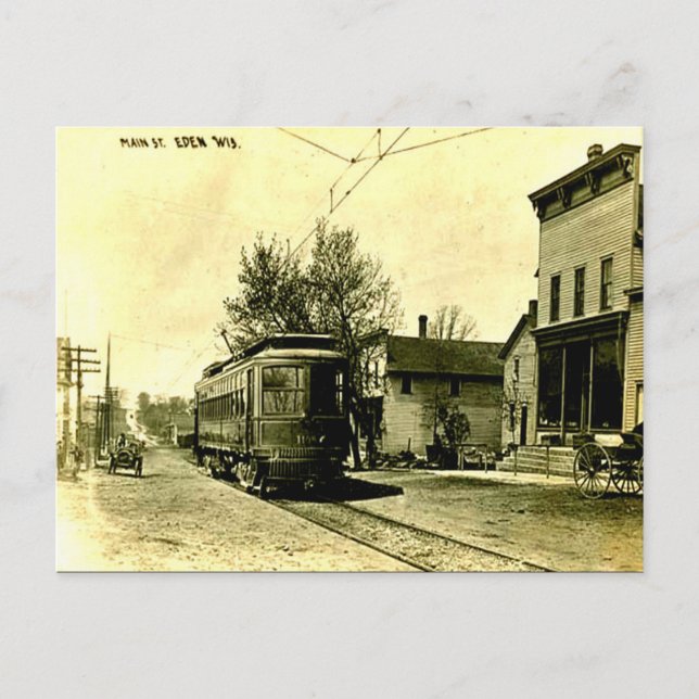 Cartão Postal Cartão-postal antigo - Eden Wisconsin (Frente)