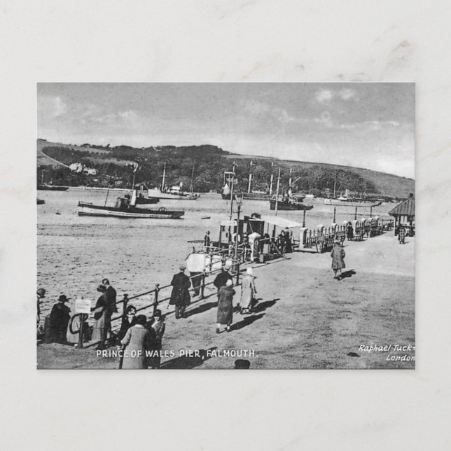 Cartão Postal Cartão-postal antigo - Falmouth, Cornwall (Frente)