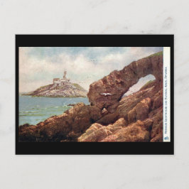 Cartão Postal Cartão-postal antigo - Farol Mumbles, Swansea