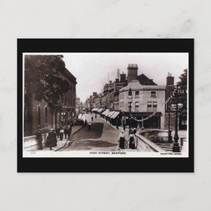 Cartão Postal Cartão-postal antigo, High Street, Bedford, em 191