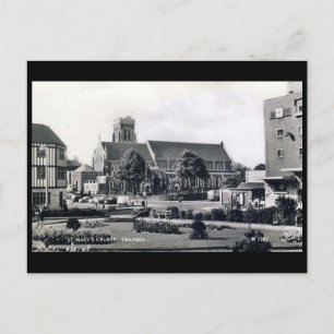 Cartão Postal Cartão-postal antigo - Igreja da Rua Maria, Swanse