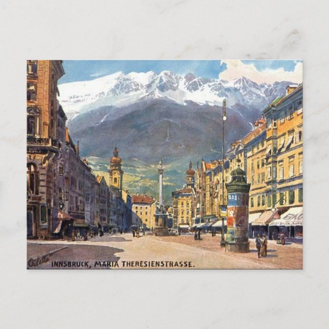 Cartão Postal Cartão-postal antigo - Innsbruck, Áustria (Frente)