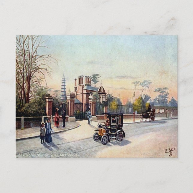 Cartão Postal Cartão-postal antigo - Kew Gardens, Londres (Frente)