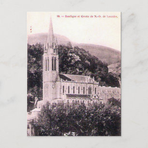 Cartão Postal Cartão-postal antigo - La Basilique, Lourdes
