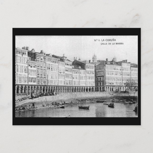 Cartão Postal Cartão-postal antigo - La Coruña, Espanha (Frente)